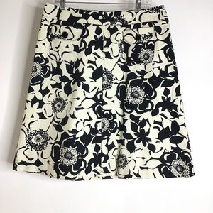 NWOT Merona A-Line Floral Skirt, Sz 12